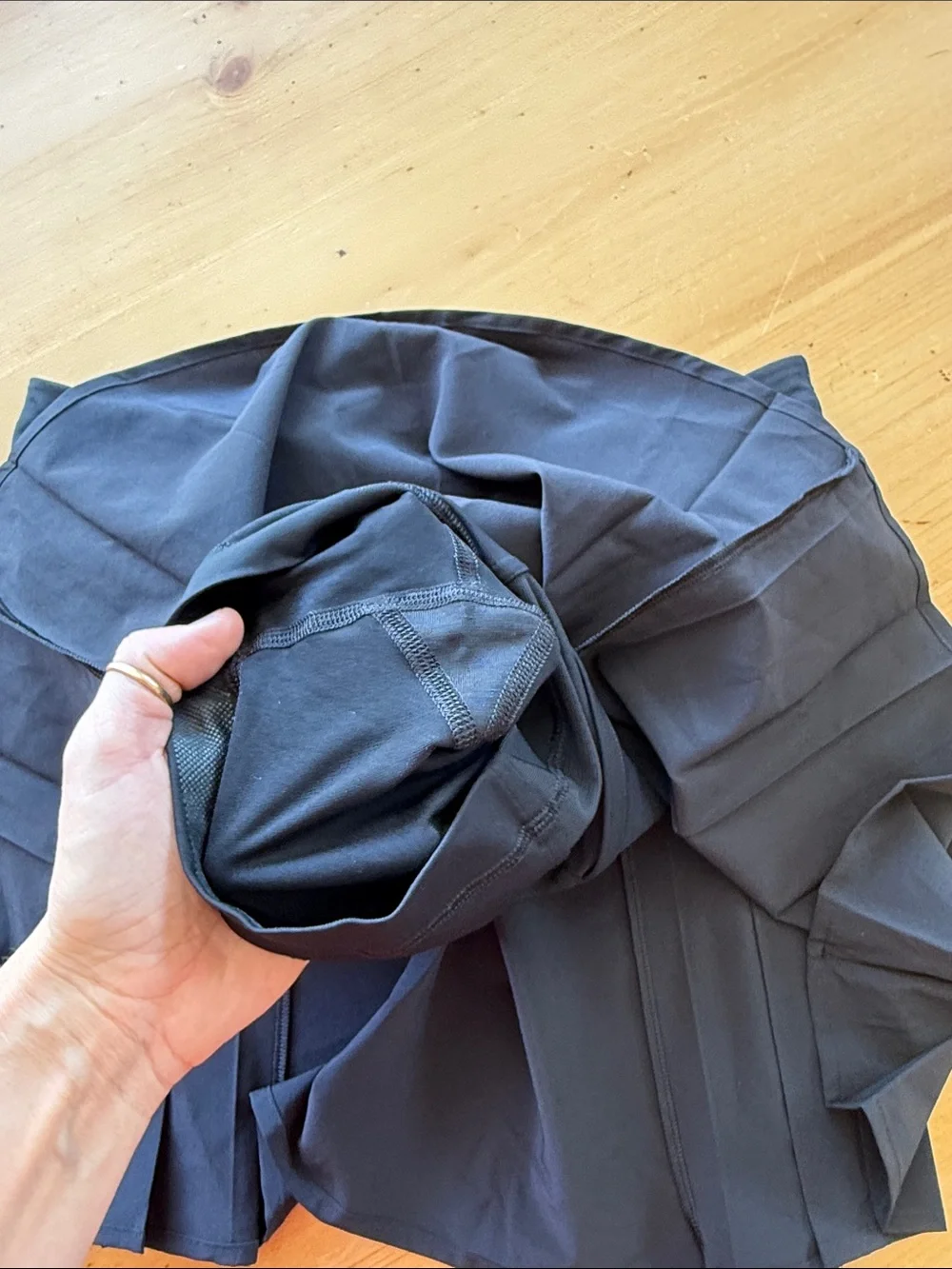 Lululemon Side-Pleat High-Rise Tennis Skirt with Built in Shorts in Black size 4